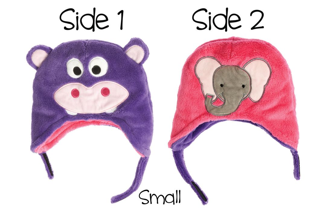 Soft Velvet Fleeceeanie Child Animal Hippo Elephant Bren Hat Winter