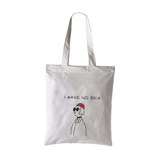 Promotional Heavy Duty Tote Cotton Shopping Bag with Zipper Pocket