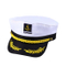Sedex Audit 100% Cotton Embroidered Captain Officer Navy Cap for Costume