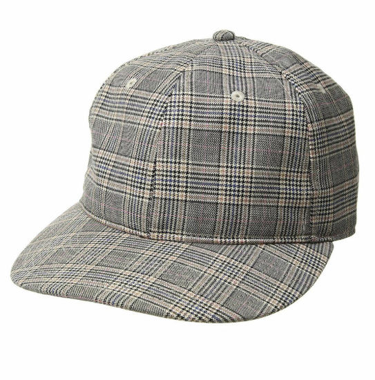 100% Cotton Traditional 6 Panel Flap Bill Adjustable Cap Men Baseball