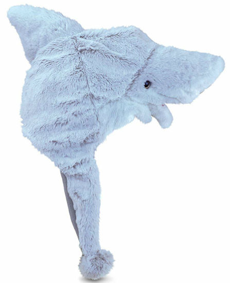 BSCI Audit Polyester Fabric Animal Earflap Stuffed Plush Shark Hat