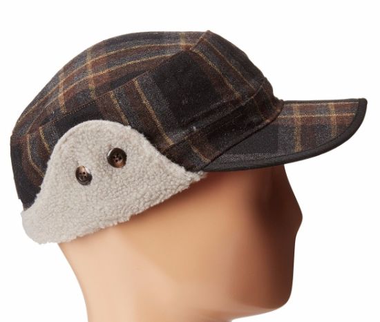 BSCI Audit Wool Polyester Fleece Cap Winter with Flip-up Contoured Earflaps