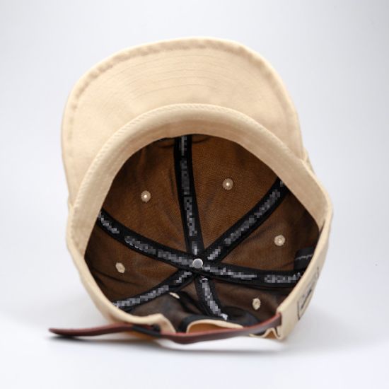 Custom Cotton Outdoor Low Profile Leisure Hat 6-Panel Short Brim Baseball Cap