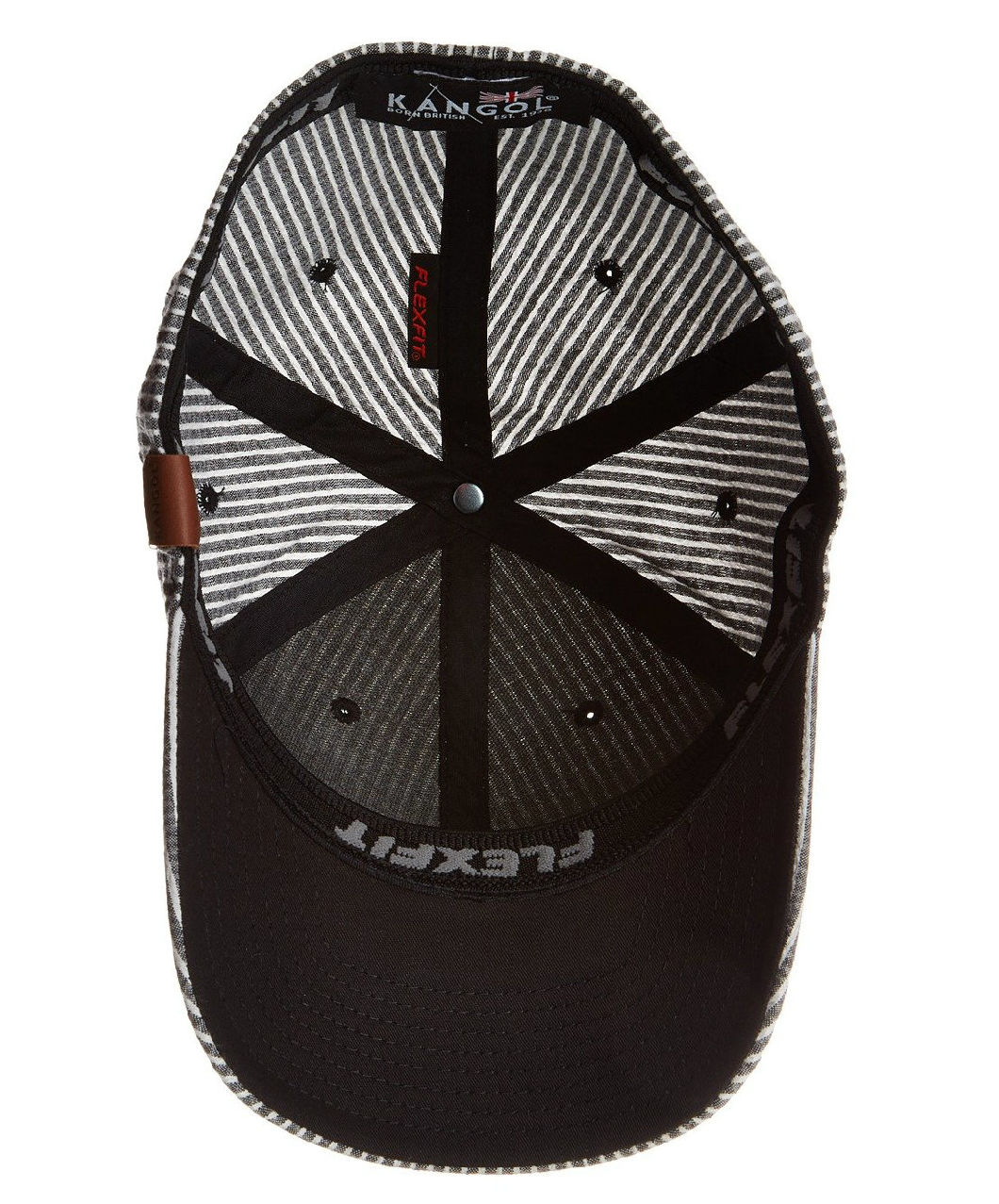 Sedex Audit 6-Panel Blank Striped Flexfit Hat with 100% Cotton
