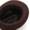 Wholesale Men′s Wool Blend Short Brim Fedora Brown Trilby Hat with Band