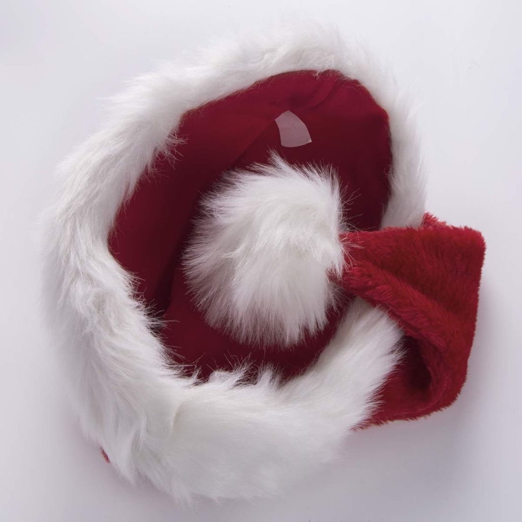 Custom Unisex Winter Beanie Red Soft Christmas Hat Santa Claus