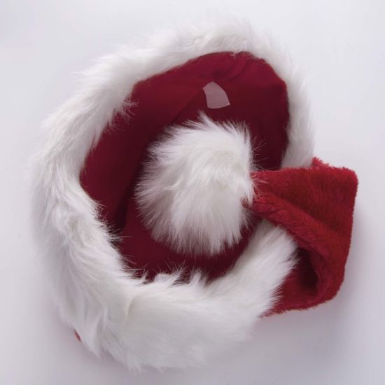 Custom Unisex Winter Beanie Red Soft Christmas Hat Santa Claus