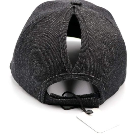 Ponytail Messy High Buns Mesh Plain Polyester Womens Baseball Cap