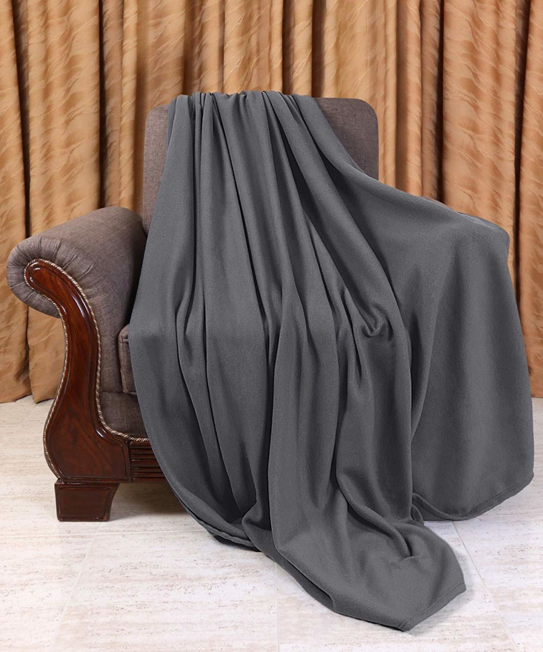 100% Polyester Super Soft Brushed Durable Polar Fleece Blanket