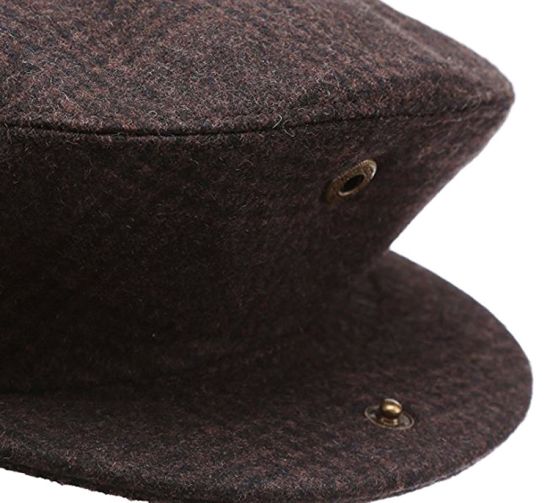 BSCI Audit Custom Wool Blend Snap Brim Classic IVY Newsboy Fitted Cap Men
