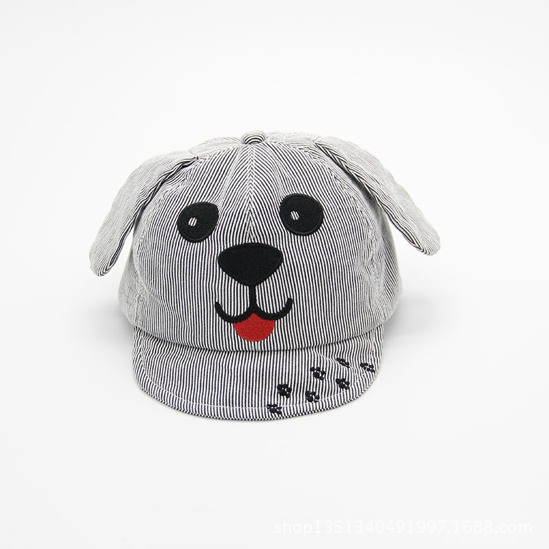 Custom Cartoon Animal Cotton Embroidered Funny Sun Kids Snapback Cap