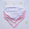 Custom Triangle Cotton Muslin Wholesale Print Organic Disposable Baby Bibs