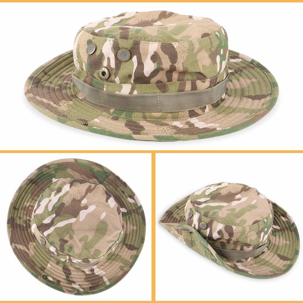 Breathable Quick Dry Fishing Bucket Camouflage Hunting Hat with Wide Brim