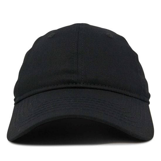 Custom 100% Cotton 6-Panel Low Crown Adjustable Baseball Cap Blank for Women