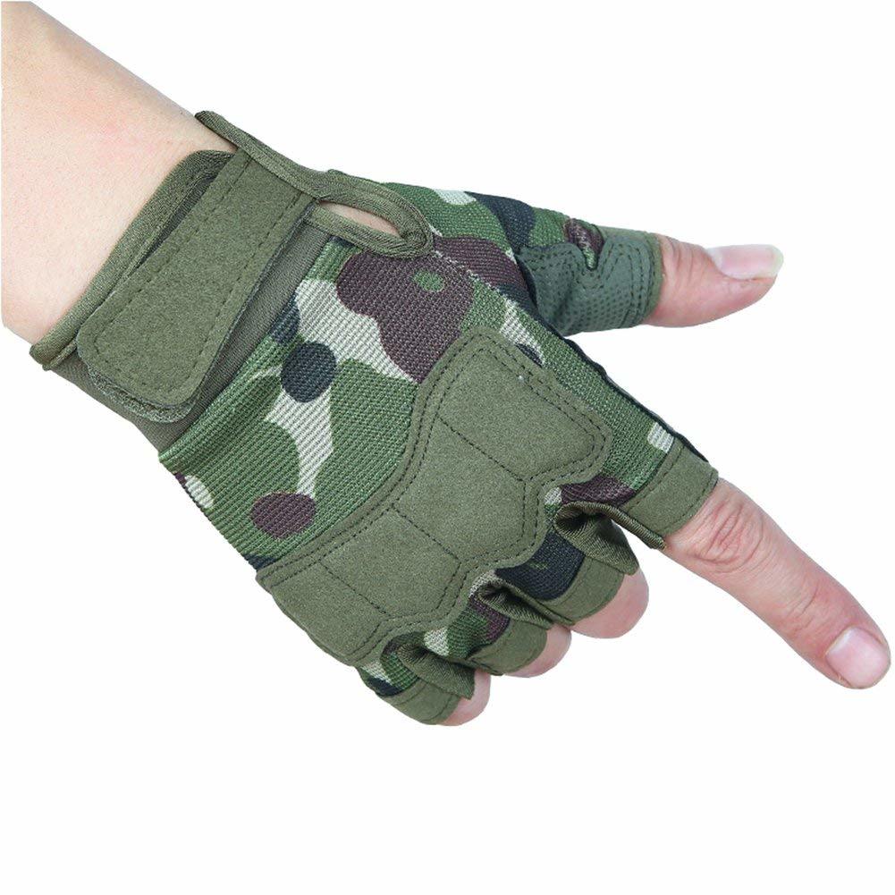 BSCI Audit Riding Outdoor Sports Non-Slip Fingerless Army Gloves