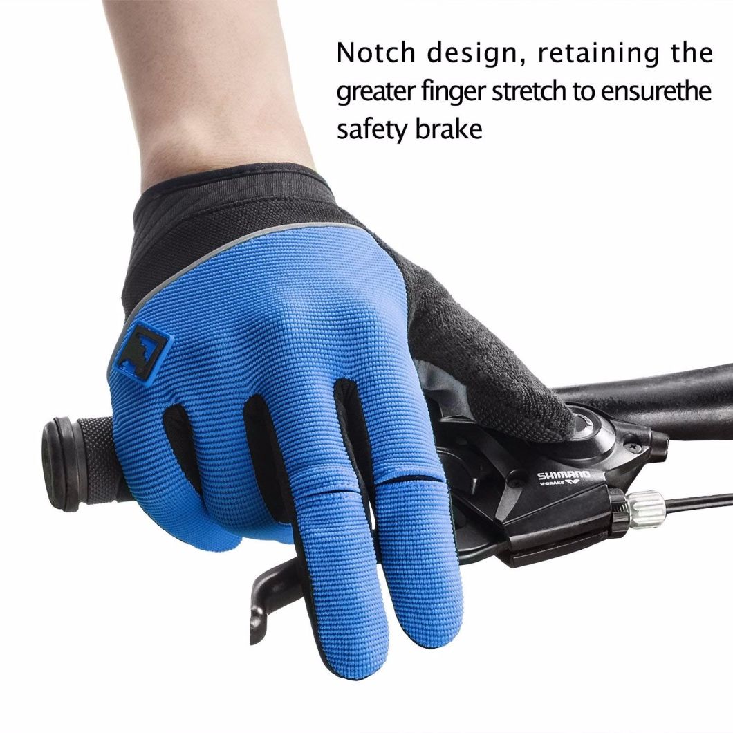 Elasticized Fabric Cycling Gloves Mountain Bike Gloves Road Racing Touch Recognition Full Finger Bicycle Gloves Man Women
