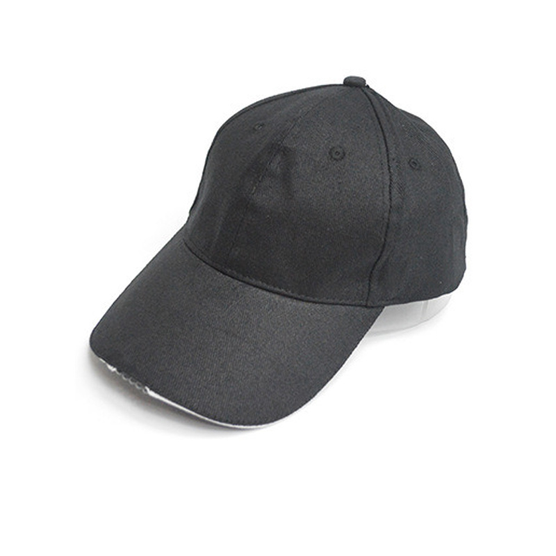 Custom Brushed 100% Cotton Plain Blank LED Light Baseball Cap