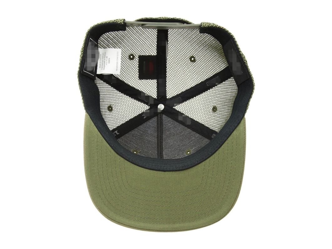OEM Cotton Patch Green 5-Panel Nylon Mesh Snapback Trucker Caps