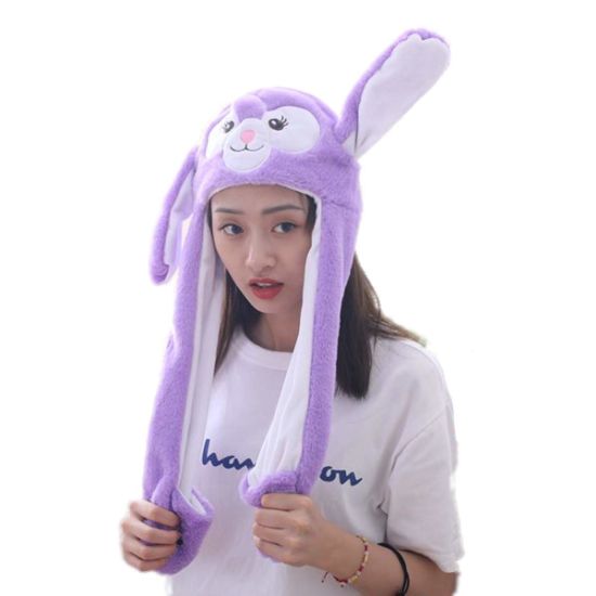 Movable Hat Ear Winter Halloween Christmas Animal Rabbit Hat