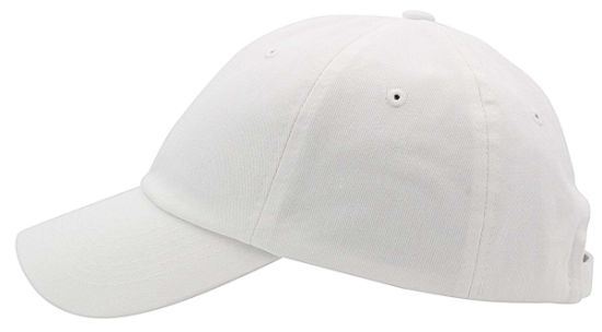Wholesale Classic Cotton Plain Adjustable Blank Cap White for Man Women