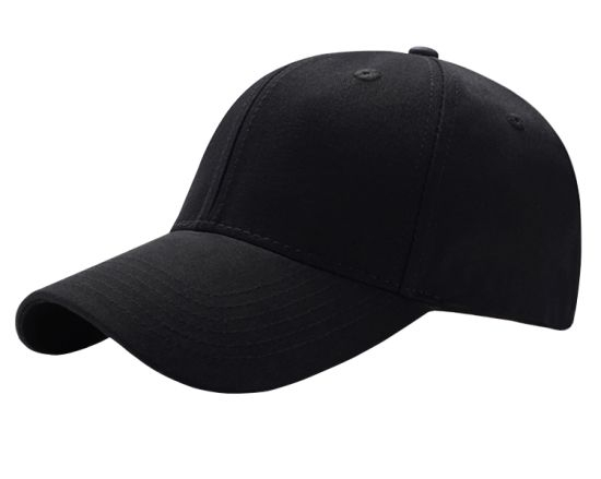 Custom Cotton Sport Blank Black Baseball Hat for Man Women