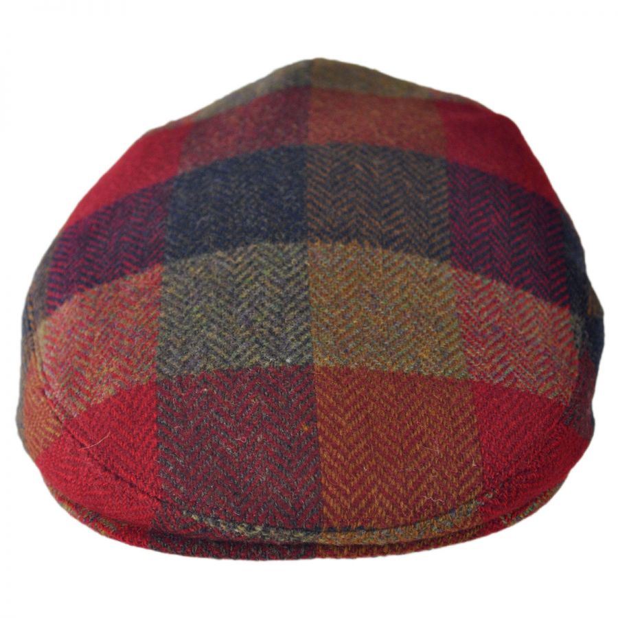 Breathable Wool Squares Donegal Tweed Wool IVY Cap with Eyelets