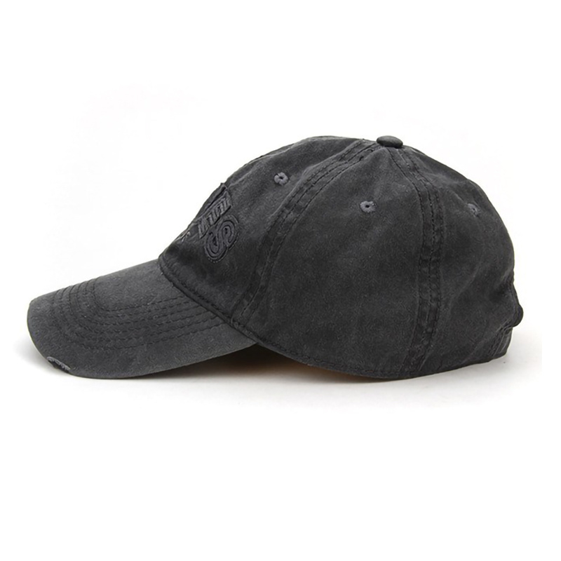 BSCI Audit Unstructured Embroidered Stone Washed Cotton Twill Baseball Cap