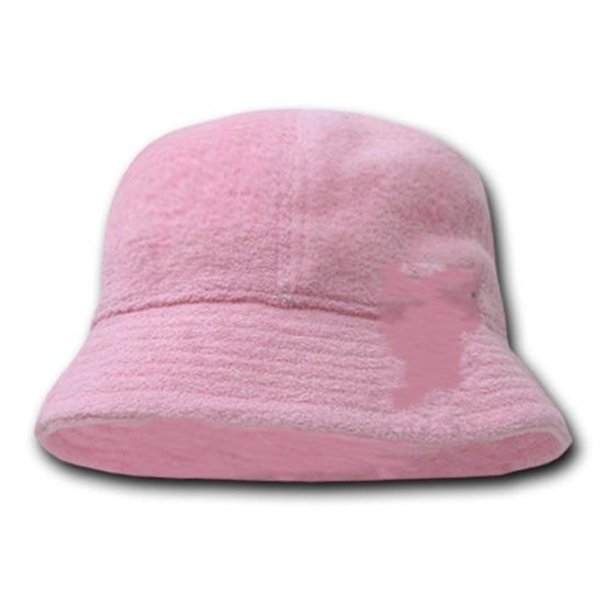 Wholesale Unisex Blank Bell Shaped Terry Towel Bucket Hat