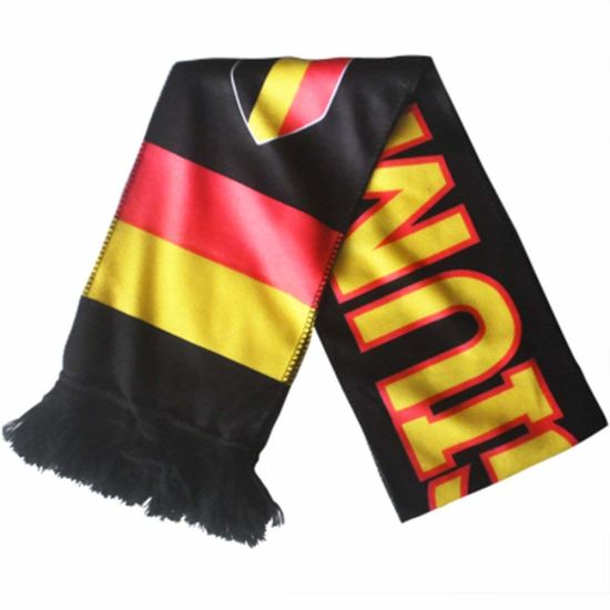 Sedex Audit World Cup Fans Soccer Scarf Knit Football Scarf Custom Football Scarf No Minimum