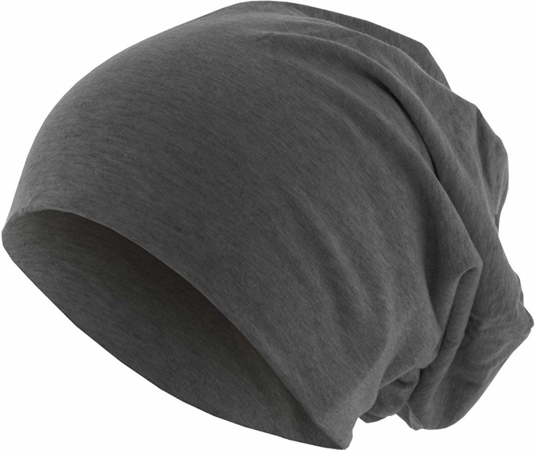 BSCI Audit Blank Reversible Man Women Slouch Summer 100% Cotton Beanie Jersey
