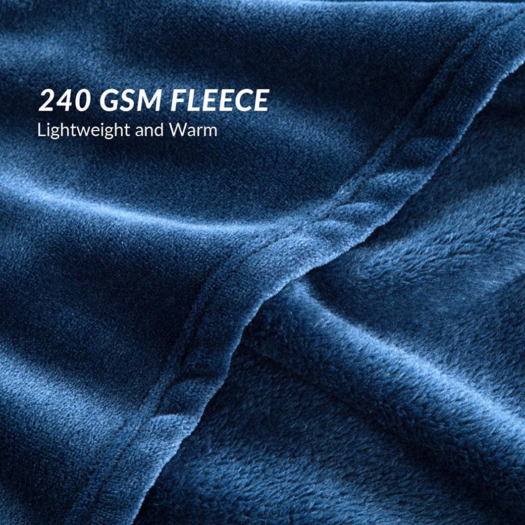 Sedex Audit 100% Polyester Super Soft Warm Fuzzy Lightweight Luxury Blanket Fleece