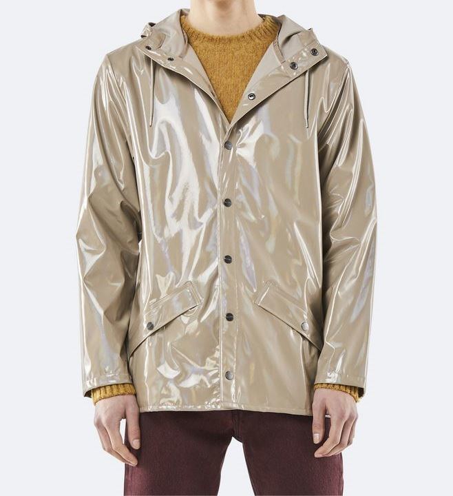 Casual Unisex Fit Holographic Jacket Fabric Column Pressure 4000 mm Raincoat