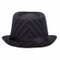 Cotton Gangster Fedora Striped Curved Short Brim Michael Jackson Hat