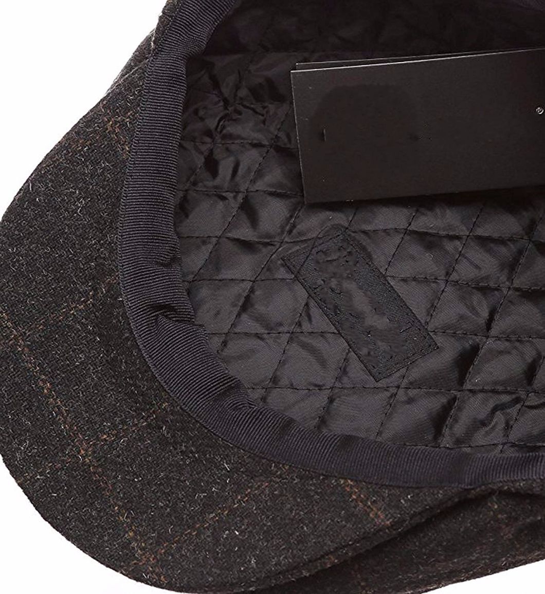 BSCI Audit Custom Classic 8 Panel Wool Blend Newsboy Snap Brim Collection Beret Formal Hat