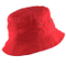 100% Cotton Blank Packable Bucket Red Hat with Ventilation Eyelets