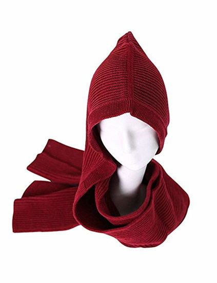 BSCI Audit Winter Warm 100% Pashmina Crochet Knit Hat with Scarf