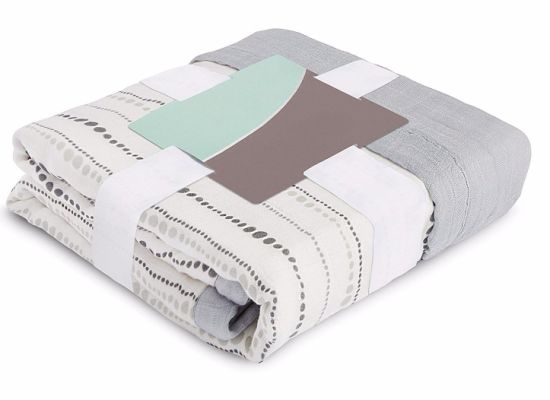 Custom Silky Soft Baby 100% Cotton Muslim Toddler Bamboo Blanket