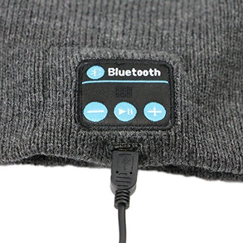 Winter Warm Beanie Knitted Headphone Music Hat with Wireless Bluetooth