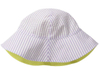 Kid Reversible Seersucker Bucket Baby Sun Hat with Chin Strap