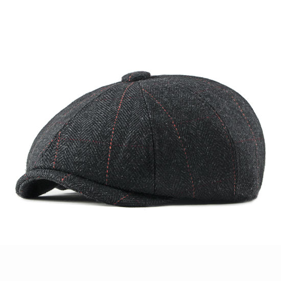 Winter Warm Traditional Newsboy IVY Striped Beret Woolen Hat