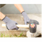 Breathable Work Gloves 100% Polyester Latex Coated Grey Nylon Gloves