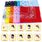 100% Cotton Fashion Accessories Double Sided Print Handkerchief Headwrap Headband Scarf Bandana