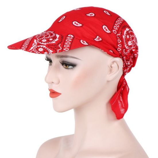 Wholesale 100% Polyester Lady Women Custom Sport Bandana Cap