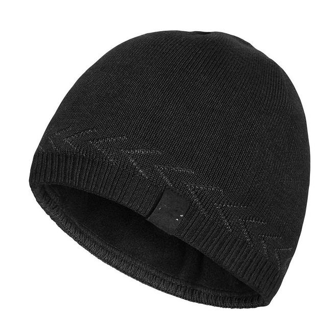 100% Soft Acrylic Custom Beanie Knitted Warm Black Hat Winter