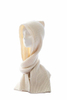 Acrylic Women Headscarf Winter Crochet Knit Hooded Scarf Hat