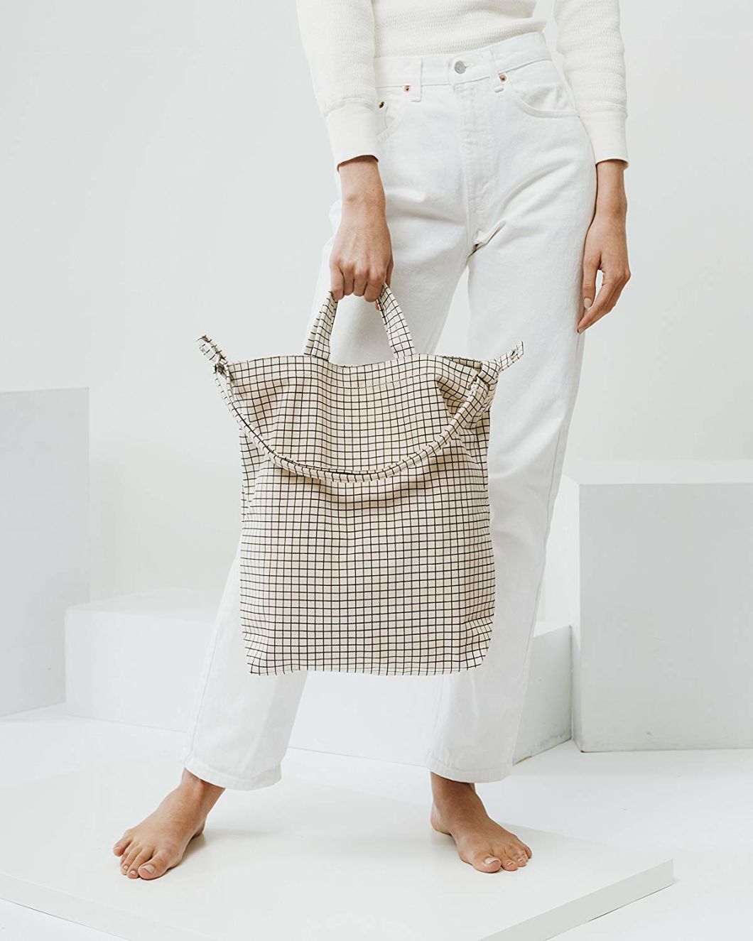 Custom 100% Cotton Duck Bag Spacious and Roomy Canvas Tote Bag for School Shopping Travelling