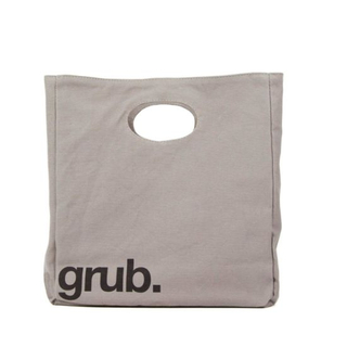100% Certified Organic Cotton Canvas Bag for Lunch with Snap Closure Food-Safe Lining