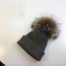 Kid′s Warm Faux Fur POM Winter Crochet Knitted Beanie Hats
