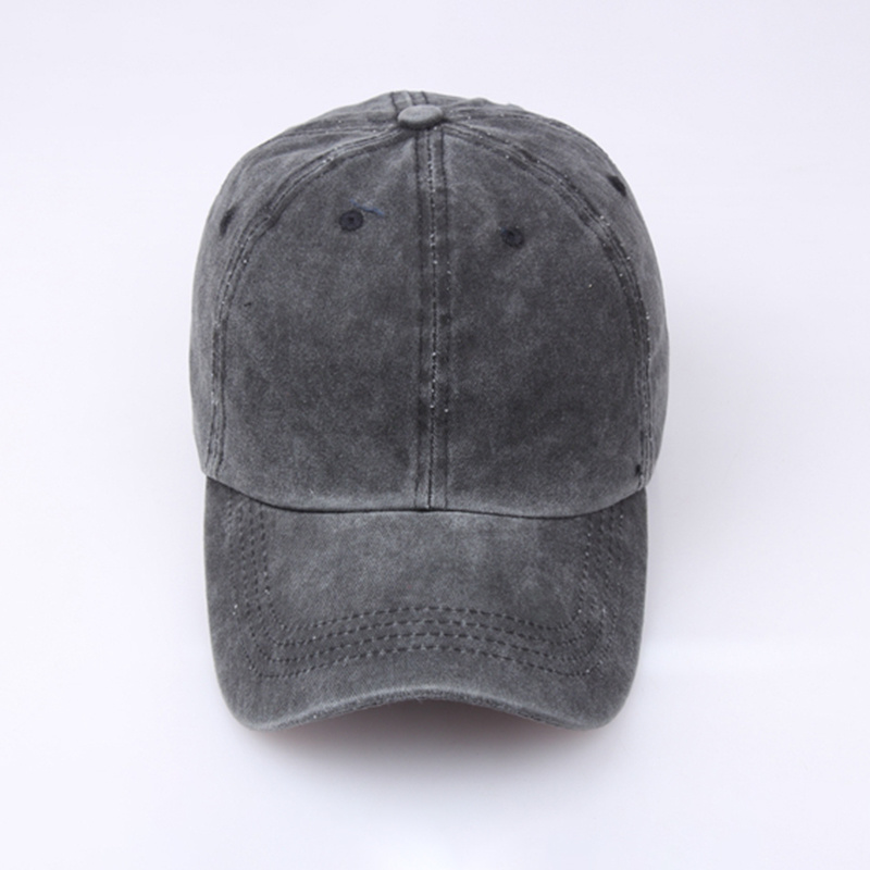 BSCI Audit 100% Cotton Plain Distressed Dyed Washed Baseball Cap