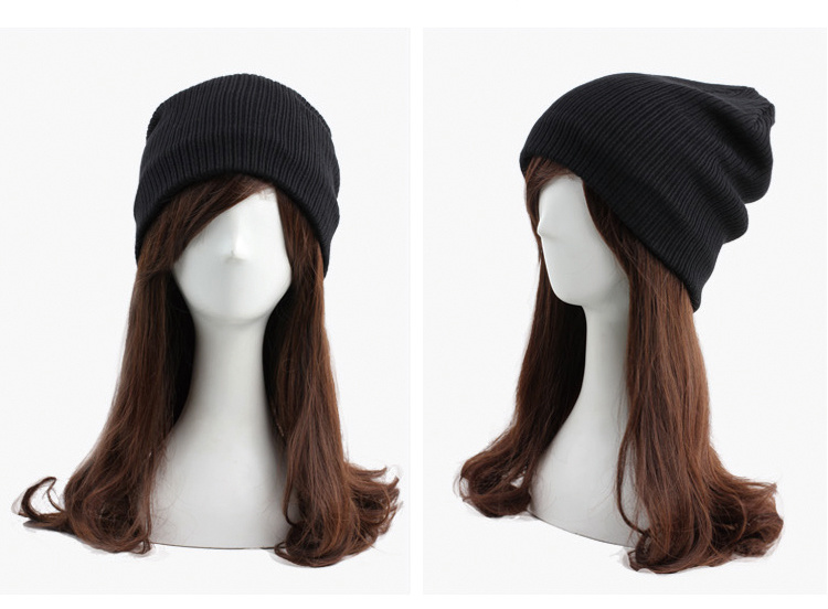 High Quality Plain Custom Color Fleece Lining Black Knitted Beanie Hat with for Wholesale
